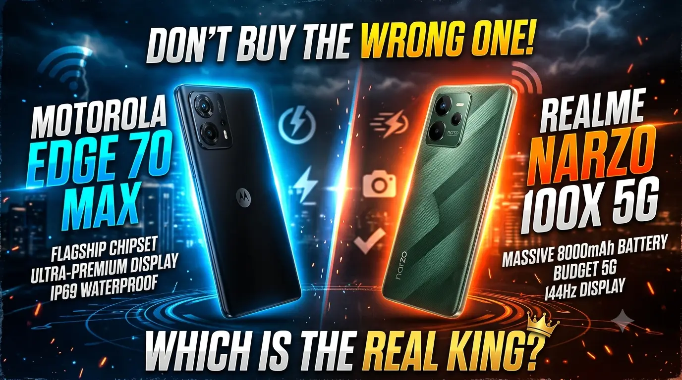 Motorola Edge 70 Max vs Realme Narzo 100x 5G