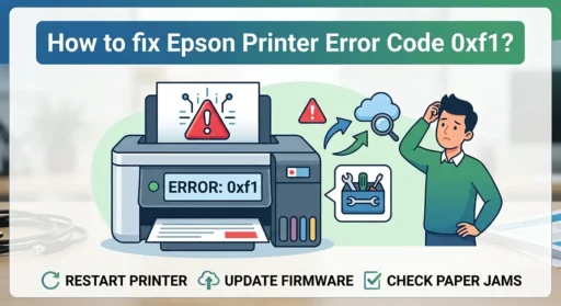 Epson Printer Error Code 0xF1