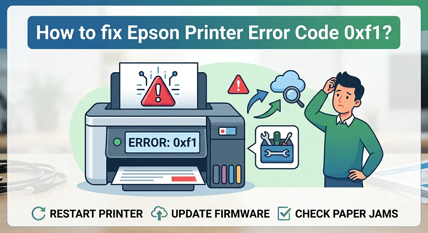 Epson Printer Error Code 0xF1
